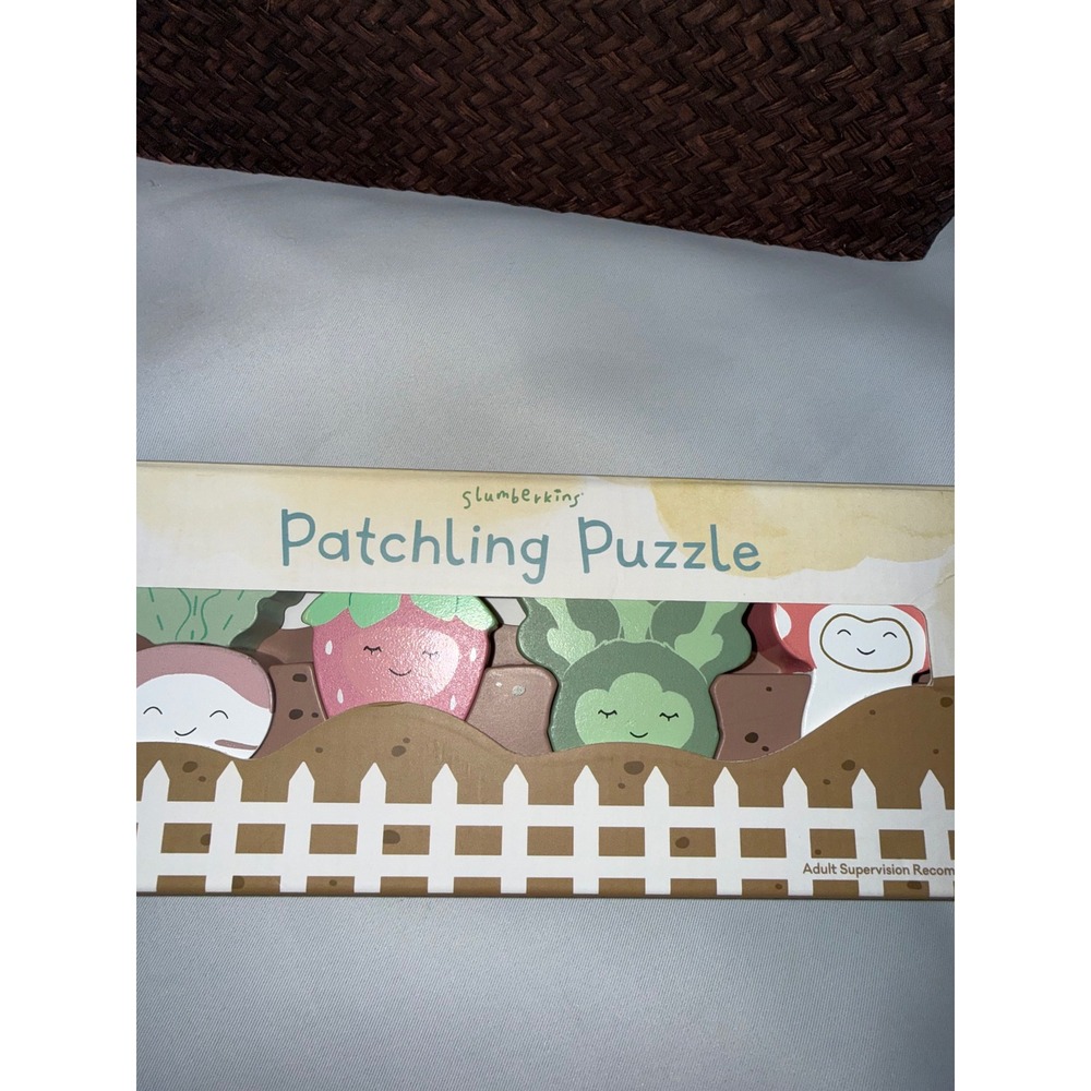 Slumberkins Patchling Puzzle Wooden Garden Vegetable Educational Toy New